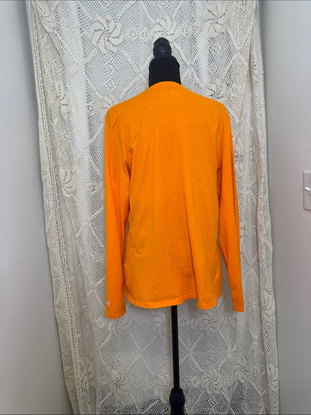 Russell Athletic Tennessee Volunteers Long Sleeve V-Neck Top - Orange - Picture 4 of 6